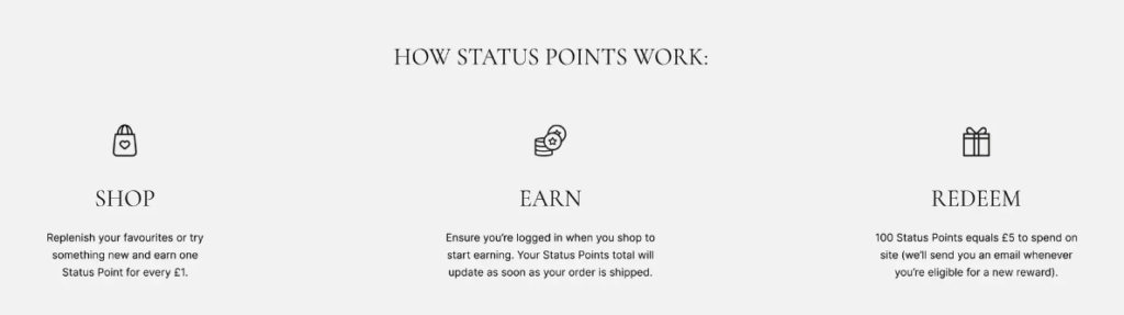 How status points work